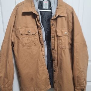 Dickies Tan Jacket with Gray Hood